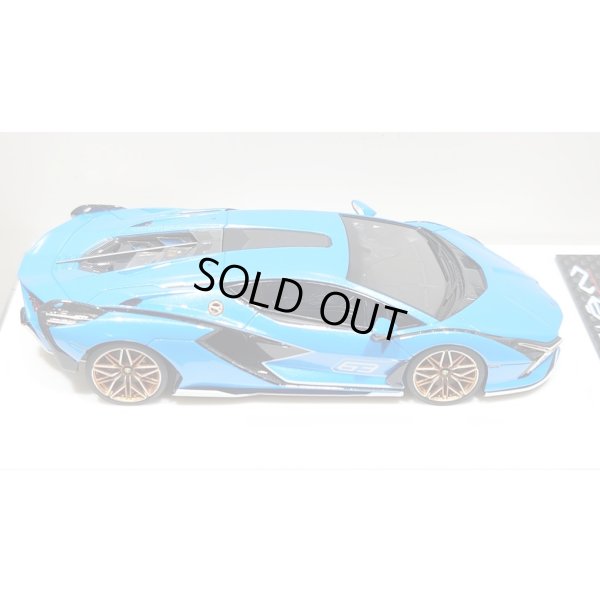 画像8: EIDOLON 1/43 Lamborghini Sian FKP 37 2019 with Stripe Azzurro Pearl Limited 32 pcs.