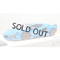 EIDOLON 1/43 Lamborghini Sian FKP 37 2019 with Stripe Azzurro Pearl Limited 32 pcs.