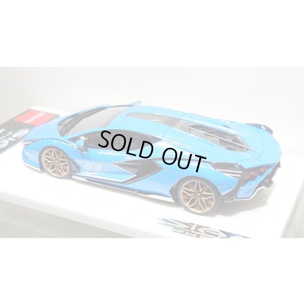 画像12: EIDOLON 1/43 Lamborghini Sian FKP 37 2019 with Stripe Azzurro Pearl Limited 32 pcs.