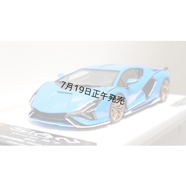 画像10: EIDOLON 1/43 Lamborghini Sian FKP 37 2019 with Stripe Azzurro Pearl Limited 32 pcs.