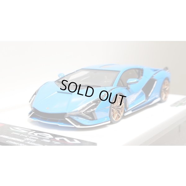 画像9: EIDOLON 1/43 Lamborghini Sian FKP 37 2019 with Stripe Azzurro Pearl Limited 32 pcs.