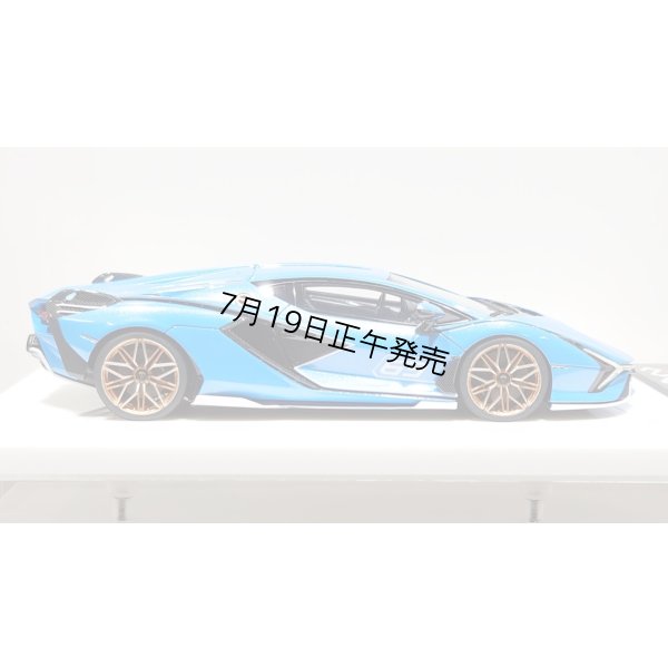 画像7: EIDOLON 1/43 Lamborghini Sian FKP 37 2019 with Stripe Azzurro Pearl Limited 32 pcs.