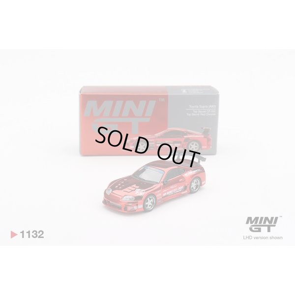 画像1: MINI GT 1/64 Toyota Supra (A80) GT-300 Top Secret Red Chrome (LHD)