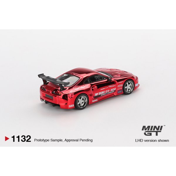 画像3: MINI GT 1/64 Toyota Supra (A80) GT-300 Top Secret Red Chrome (RHD)