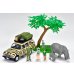 画像1: TOMYTEC 1/64 "Kaiyodo (海洋堂)" x "Tomica Limited Vintage" Diorama Collection 64 #Car Snap 31a Safari 3 (with Toyota Land Cruiser 60) (1)
