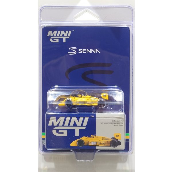 画像1: MINI GT 1/64 Lotus 99T 1987 Monaco Grand Prix Winner #12 Ayrton Senna [Blister Packaging]