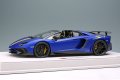 EIDOLON 1/18 Lamborghini Aventador LP750-4 SV Roadster 2015 Matte Candy Blue / Yellow Stripe Limited 50 pcs.