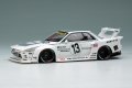 EIDOLON 1/43 LB-KAIDO WORKS NISSAN SKYLINE (R32) Tokyo Auto Salon 2025 White / Gray Stripe Limited 200 pcs.
