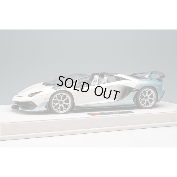 画像1: EIDOLON 1/18 Lamborghini Aventador SVJ Roadster 2020 Ad Personam 2-tone paint Pearl White / Azzurro Tetis Limited 50 pcs.