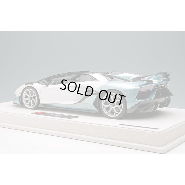 画像3: EIDOLON 1/18 Lamborghini Aventador SVJ Roadster 2020 Ad Personam 2-tone paint Pearl White / Azzurro Tetis Limited 50 pcs.