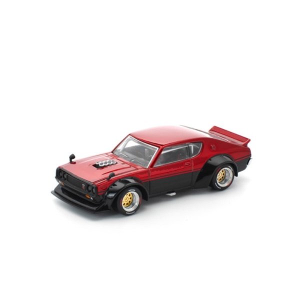 画像1: POP RACE 1/64 KPGC110 Kenmeri - Red/Black