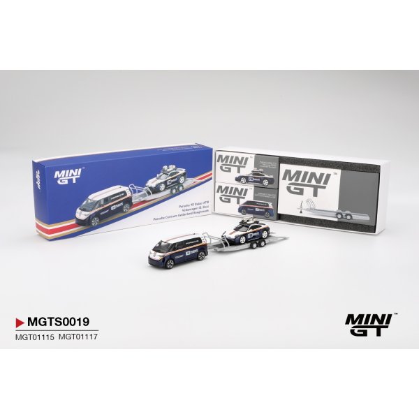 画像2: MINI GT 1/64 Porsche 911 Dakar #718 / Volkswagen ID. Buzz Porsche Centrum Gelderland Roughroads Set
