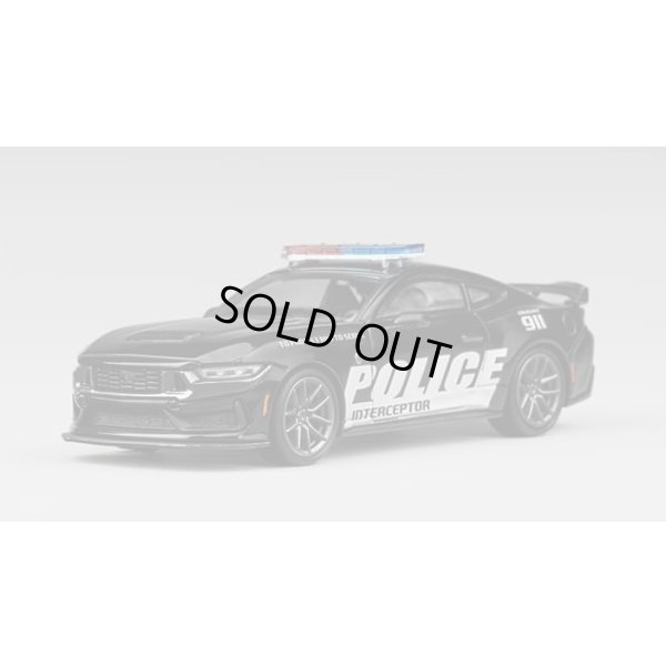 画像1: CM Model 1/64 Ford Mustang Dark Horse Police Car