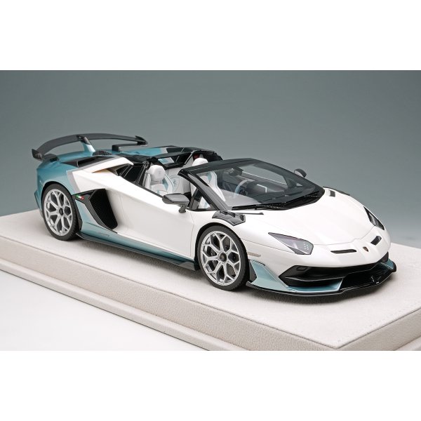 画像5: EIDOLON 1/18 Lamborghini Aventador SVJ Roadster 2020 Ad Personam 2-tone paint Pearl White / Azzurro Tetis Limited 50 pcs.
