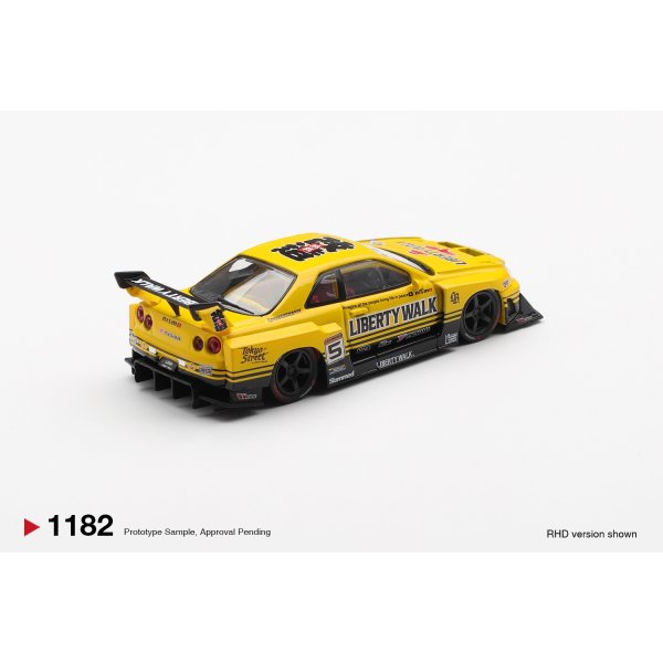 画像3: MINI GT 1/64 Nissan LB-ER34 Super Silhouette Skyline Sport Yellow (RHD) [Blister Packaging]