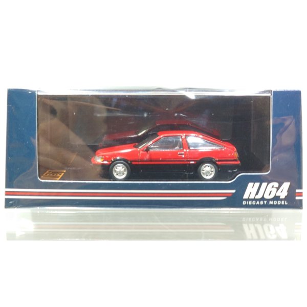 画像1: Hobby JAPAN 1/64 Toyota Corolla Levin AE86 3-Door GT-Apex (1983) Red/Black