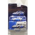 POP RACE 1/64 Mazda RX-7 (FD3S) Blue/White