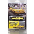 MINI GT 1/64 Nissan LB-ER34 Super Silhouette Skyline Sport Yellow (RHD) [Blister Packaging]