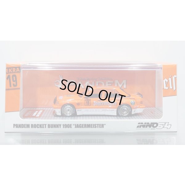 画像1: INNO MODEL 1/64 PANDEM ROCKET BUNNY 190E JAGERMEISTER