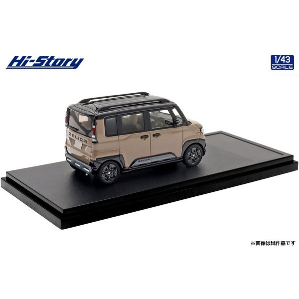 画像3: Hi Story 1/43 Mitsubishi Delica Mini (2025) Sand Beige Pearl x Black Mica