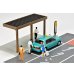 画像3: TOMYTEC 1/64 Diorama Collection #CarSnap 04c Taxi Stand (with Toyota Crown Sedan) (3)
