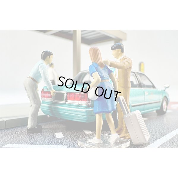画像5: TOMYTEC 1/64 Diorama Collection #CarSnap 04c Taxi Stand (with Toyota Crown Sedan)