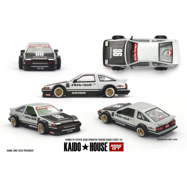 画像1: MINI GT 1/64 Toyota AE86 Sprinter Trueno Kaido Street V2 (RHD)