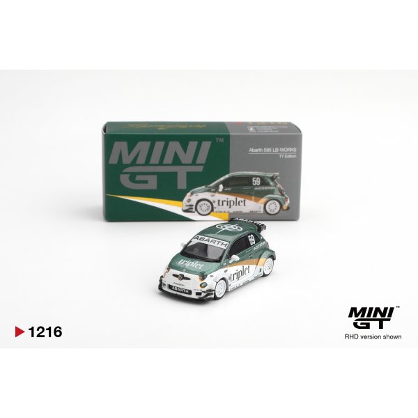 画像1: MINI GT 1/64 Abarth 595 LB-WORKS TY Edition (RHD)