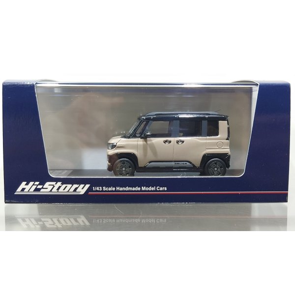 画像1: Hi Story 1/43 Mitsubishi Delica Mini (2025) Sand Beige Pearl x Black Mica