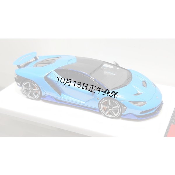 画像12: EIDOLON 1/43 Lamborghini Centenario LP770-4 2016 Rear Wing up Azzurro Pearl Limited 32 pcs.
