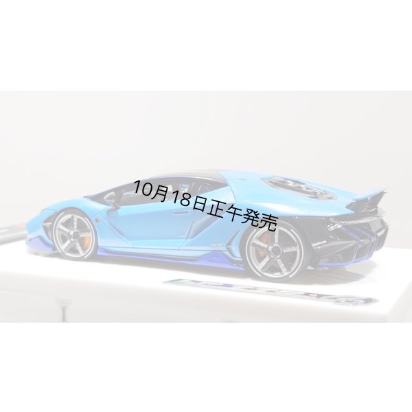 画像4: EIDOLON 1/43 Lamborghini Centenario LP770-4 2016 Rear Wing up Azzurro Pearl Limited 32 pcs.