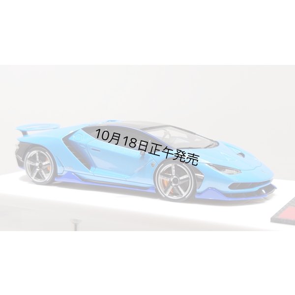 画像6: EIDOLON 1/43 Lamborghini Centenario LP770-4 2016 Rear Wing up Azzurro Pearl Limited 32 pcs.