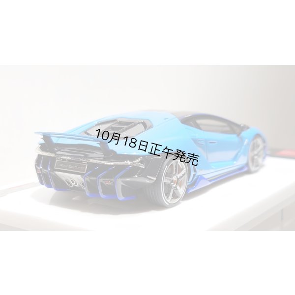 画像11: EIDOLON 1/43 Lamborghini Centenario LP770-4 2016 Rear Wing up Azzurro Pearl Limited 32 pcs.