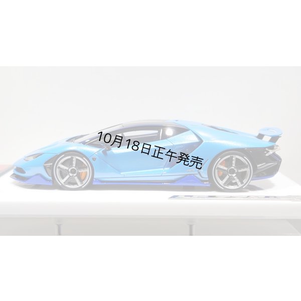 画像3: EIDOLON 1/43 Lamborghini Centenario LP770-4 2016 Rear Wing up Azzurro Pearl Limited 32 pcs.