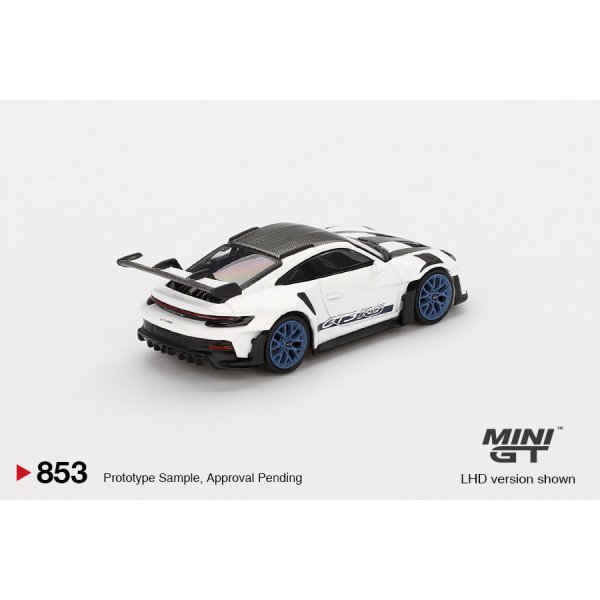 画像3: MINI GT 1/64 Porsche 911 (992) GT3 RS Weissach Package White/Indigo Blue (RHD)