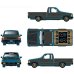 画像5: M2 Machines 1/64 1985 Toyota Truck Custom Matte Gray (5)