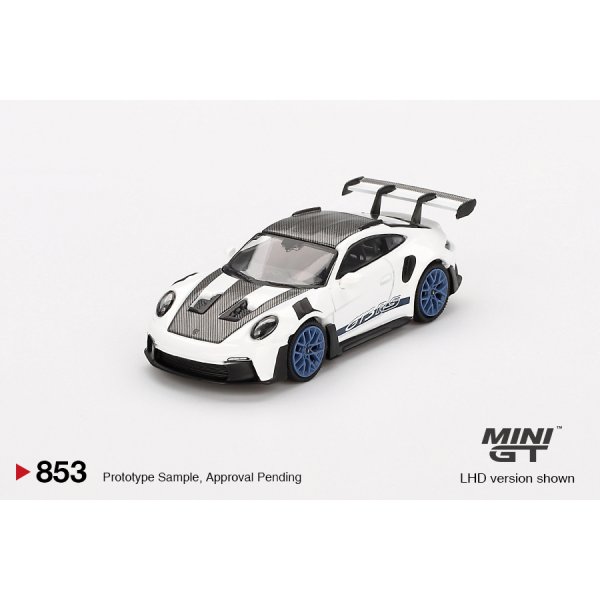 画像2: MINI GT 1/64 Porsche 911 (992) GT3 RS Weissach Package White/Indigo Blue (LHD)