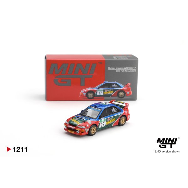 画像1: MINI GT 1/64 Subaru Impreza WRC98 Rally New Zealand 2000 #17 (LHD)