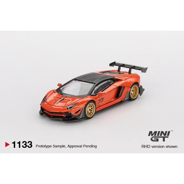 画像2: MINI GT 1/64 LB-WORKS Lamborghini Aventador Limited Edition Orange MDX 2025 (RHD)