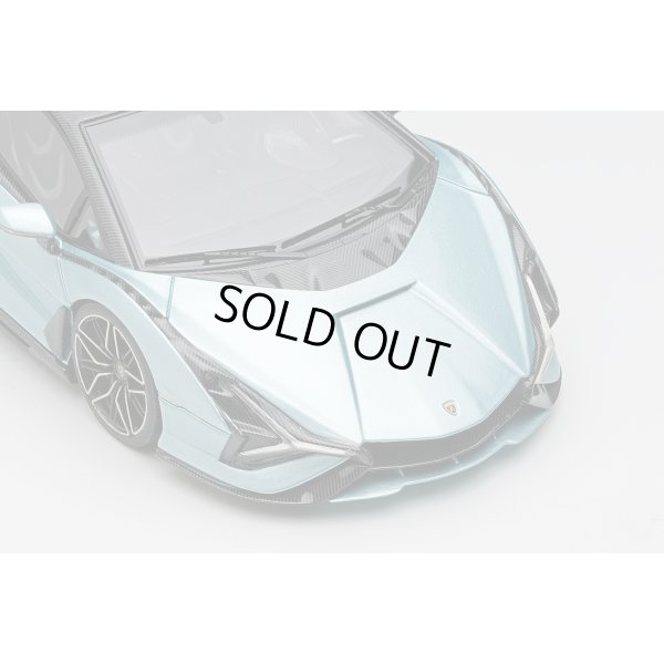 画像6: EIDOLON COLLECTION 1/43 Lamborghini Sian FKP 37 2019 Azzurro Tethys / Carbonio esposto Limited 50 pcs.