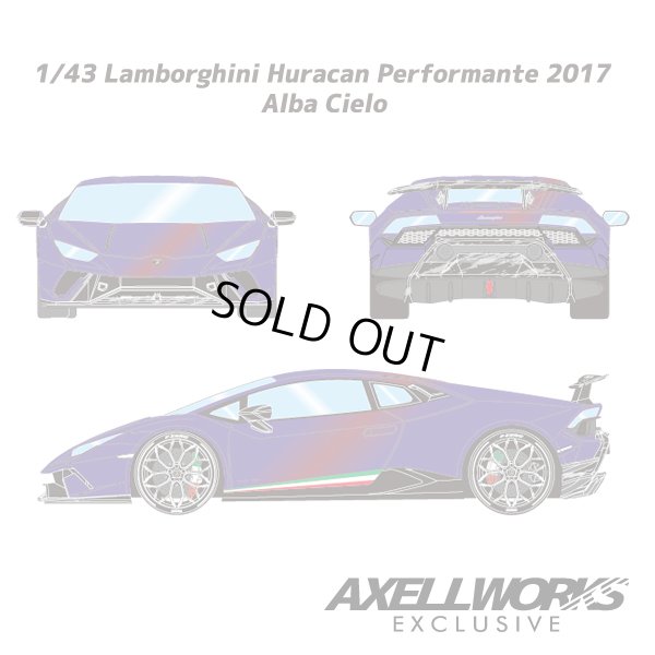 画像4: EIDOLON 1/43 Lamborghini Huracán Performante 2017 -Exclusive for AXELLWORKS- Limited 22 pcs. Alba Cielo