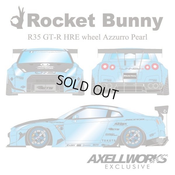 画像2: EIDOLON 1/43 Rocket Bunny R35 GT-R -Exclusive for AXELLWORKS- Limited 25 pcs. Azzurro Pearl