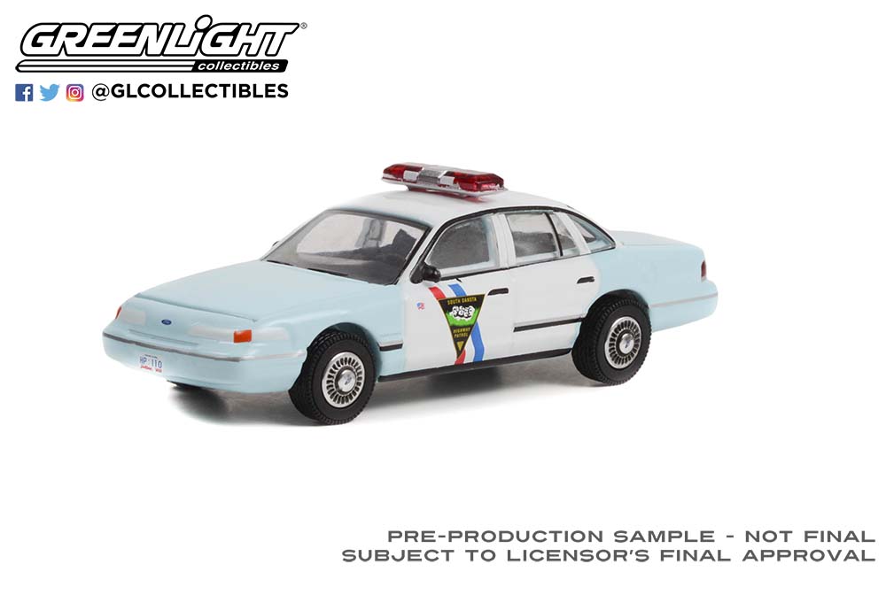 Greenlight 1:64 Hot Pursuit - 1993 Jeep Cherokee, California Highway Patrol - Diecast Model