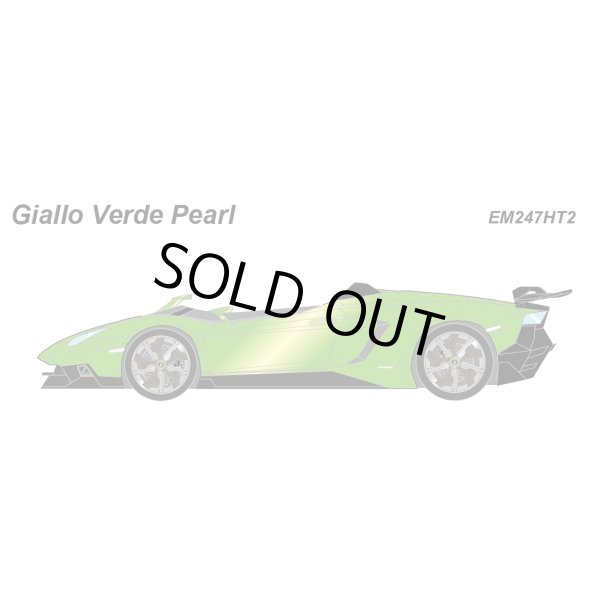画像2: EIDOLON × MyStar 1/43 Lamborghini AVENTADOR J 2012 Giallo Verde Pearl ver. Chrome wheel Limited 10 pcs. (2)