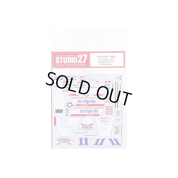 画像1: 1/12 YZR M1 2009 VALENCIA GP #11 デカール スタジオ２７ (1)