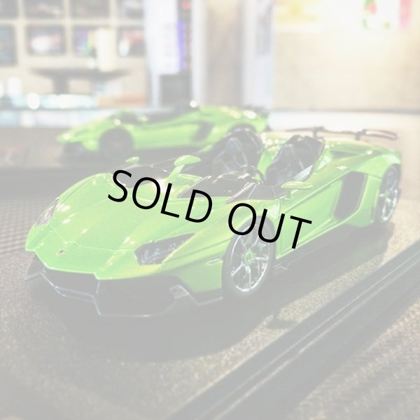 画像1: EIDOLON × MyStar 1/43 Lamborghini AVENTADOR J 2012 Giallo Verde Pearl ver. Chrome wheel Limited 10 pcs. (1)