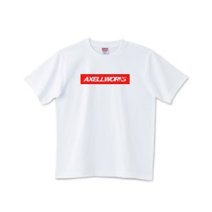 画像: AXELLWORKS BOX logo 6.2オンス Tシャツ 