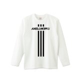 画像: AXELLWORKS Logo&3Line ロングTシャツ WHITE