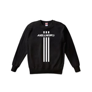 画像: AXELLWORKS Logo&3Line スウェット BLACK