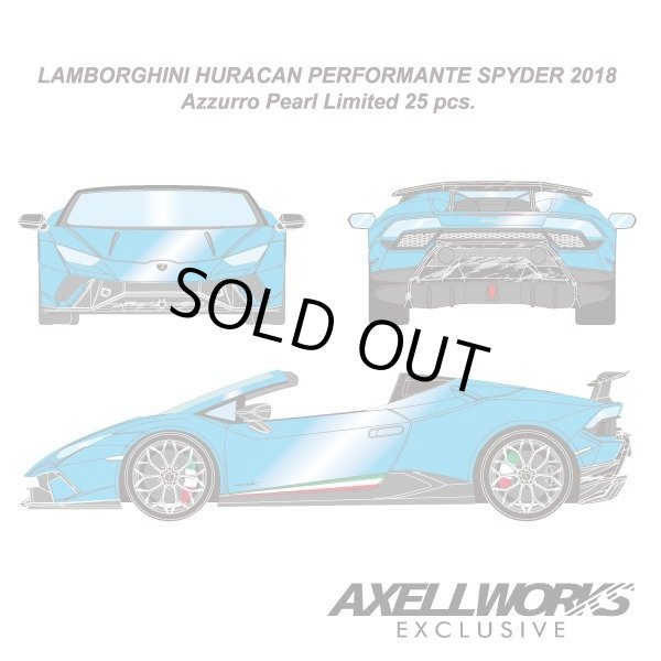画像4: EIDOLON 1/43 Lamborghini Huracn Performante Spyder 2018 Azzurro Pearl Limited 25 pcs. (4)